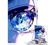Rompecabezas para Adultos 1000 Piezas Anime Girl Eye Decoración del hogar Juguetes Grandes Regalos y Juguetes Juego Familiar Mejorar el Amor Entre Parejas Tamaño 38x26cm