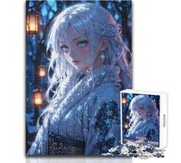 Rompecabezas para Adultos, 1000 Piezas, Anime Girl in Winter, Juego Educativo Familiar, Aprendizaje, Gran Regalo, tamaño 50x75cm