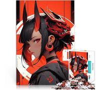 Rompecabezas para Adultos 1000 Piezas Anime Samurai Diablo Matar el Tiempo en Vacaciones en casa Toda la Familia. 52x38cm