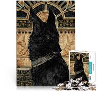Rompecabezas para Adultos 1000 Piezas Anubis Dios de la Muerte Juguetes de Juego para Regalo Familiar Mejorar el Amor Entre Parejas 52x38cm