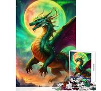 Rompecabezas para Adultos 1000 Piezas Apocalipsis Fantasía Dragón Juguete Educativo Regalo para cumpleaños Juegos educativos Entrena tu Cerebro y Tus Manos Tamaño 38x52cm