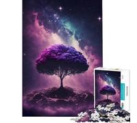 Rompecabezas para Adultos 1000 Piezas Árbol Cósmico de la Vida Desafío de Inteligencia Cerebral Juguetes adictivos Juego práctico Una Obra de Arte Ideas para Regalos (Tamaño 38x26cm)