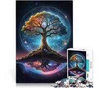 Rompecabezas para Adultos 1000 Piezas Árbol cósmico de la Vida Juguete Educativo Intelectual descompresor Regalo Divertido 52x38cm