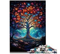Rompecabezas para adultos 1000 piezas árbol cósmico de la vida Puzzle de actividades familiares 38x52cm Colección Artistas Bellas Artes