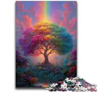 Rompecabezas para Adultos, 1000 Piezas, Árbol de la Vida, Elefante, Juguete, Juego Intelectual, Regalo de cumpleaños, Arte Mural para Mayores de 14 años, 26x38cm