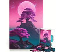 Rompecabezas para Adultos, 1000 Piezas, Árbol sobre Roca, Juego de Ajuste, Rompecabezas, Regalo para ejercitar la Mente, Momento de diversión Tranquila, Arte (38x26cm)