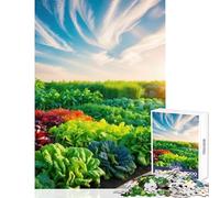 Rompecabezas para Adultos 1000 Piezas Arcoíris Huerto Vegetal Decoración del Hogar Juguetes Regalo para Cumpleaños Juegos Familiares Actividades Divertidas en Casa tamaño 50x75cm