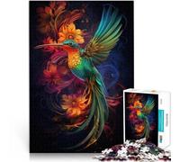 Rompecabezas para adultos 1000 piezas Art Colibrí desafío educativo 26x38cm juego estimulante y juego familiar para adolescentes a partir de 14 años