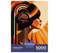 Rompecabezas para Adultos 1000 Piezas Art Deco Woman Rompecabezas para Adolescentes Juegos Relajantes Una Obra De Arte Cumpleaños Y Navidad 38x26cm/1000pcs
