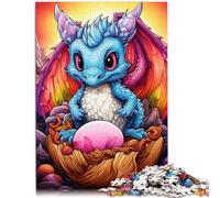 Rompecabezas para adultos 1000 piezas Art Dragon Baby Learning juguete educativo 19.7" x 29.5" interacción padre-hijo