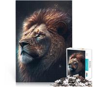 Rompecabezas para adultos 1000 piezas Art Lion Precision Cut Jigsaw Puzzle Stress Reliever Staycation Kill Time 19,7 pulgadas x 29,5 pulgadas para adolescentes 14 años y más