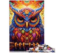 Rompecabezas para adultos 1000 piezas Arte Animalismo Búho Aprendizaje Juguete educativo 50x70cm Alivio del Estrés Estancia Pasar el Tiempo