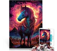 Rompecabezas para adultos 1000 piezas Arte Caballo Aprendizaje Juguetes educativos Juegos de Familia Adecuado para parejas 19.7 pulgadas x 29.5" para adolescentes de 14 años y mayores
