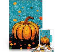 Rompecabezas para Adultos 1000 Piezas Arte de Calabaza Juguetes adictivos Que desafían la Inteligencia Cerebral Apto para Parejas 38x26cm