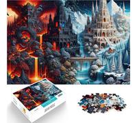 Rompecabezas para Adultos 1000 Piezas Arte del Mundo de fantasía Juego desafiante y Juego Familiar Regalos de Amigo Secreto 38x26cm