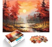 Rompecabezas para Adultos 1000 Piezas Arte del Paisaje Natural Juguetes Juegos Educativos Antiestrés Mejorar el Amor Entre Parejas 52x38cm