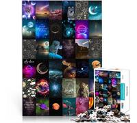 Rompecabezas para Adultos 1000 Piezas Arte en Mosaico de Planetas Juguetes para aliviar el estrés Mejorar el Amor Entre Parejas 52x38cm