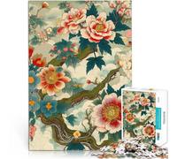 Rompecabezas para Adultos 1000 Piezas Arte Floral japonés Ukiyo-E Juegos educativos Juguetes de Bricolaje Obra de Arte 52x38cm