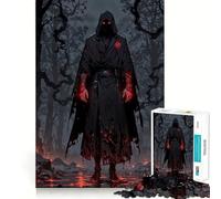 Rompecabezas para Adultos 1000 Piezas Asesino de Sangre Guerrero de la Sombra carmesí Diversión con Piezas de Corte preciso,Juguete de construcción Que fomenta la concentración,Tiempo de Ocio