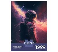 Rompecabezas para Adultos 1000 Piezas Astronaut Space Walk Rompecabezas Juegos Divertidos Vacaciones En Casa Matar El Tiempo Oferta como Regalos para Toda La Familia 52x38cm/1000pcs