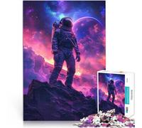 Rompecabezas para Adultos 1000 Piezas Astronauta cósmico Colorido Juegos educativos Juguetes de Bricolaje Gran Regalo 38x26cm