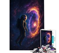 Rompecabezas para Adultos 1000 Piezas Astronauta Frente a una Nebulosa Juguete Intelectual Juegos educativos Divertidos y con Humor Regalo Ideal para cumpleaños (tamaño 75x50cm)