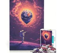 Rompecabezas para Adultos, 1000 Piezas: Astronauta sosteniendo un Globo terráqueo en el Espacio, Juguete Educativo, Ideal para Pasar el Tiempo en casa, cumpleaños 38x52cm