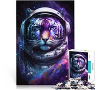 Rompecabezas para adultos 1000 piezas Astronauta Tigre Difícil Puzzle Duro 19,7 pulgadas x 29,5 pulgadas Actividades Diversión en el Hogar, Regalo de cumpleaños, Regalos de viaje,