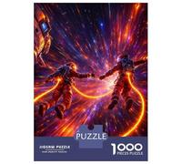 Rompecabezas para Adultos 1000 Piezas Astronauts in A Cosmic Nebula Rompecabezas para Adultos Juegos Relajantes Regalos para Mujeres Oferta como Regalos para Toda La Familia 38x26cm/1000pcs