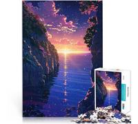 Rompecabezas para Adultos 1000 Piezas Atardeceres Susurros del Océano Alivio del estrés Cada Pieza es única: un desafiante y Divertido Juego Familiar 38x26cm