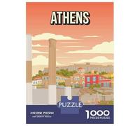 Rompecabezas Para Adultos 1000 Piezas Athens Greece Historic City Art Print Acropolis Travel Rompecabezas Juguete Decoración De Pared Vacaciones En Casa Matar El Tiempo Juego Desafiante Regalos 38x26c
