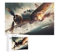 Rompecabezas para adultos, 1000 piezas, avión de guerra en acción-3, rompecabezas para adultos, juegos de relajación, regalos difíciles para amigos y familiares, 1000 piezas