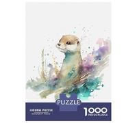 Rompecabezas para Adultos 1000 Piezas Badger in Watercolor Style Rompecabezas para Adultos Juguete Decoración De Pared Análisis Y Lógica Juego Desafiante Regalos 70x50cm/1000pcs