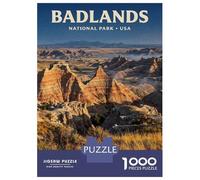 Rompecabezas para Adultos 1000 Piezas Badlands National Park Travel Rompecabezas para Adolescentes Juegos Relajantes Análisis Y Lógica Cumpleaños Y Navidad 38x26cm/1000pcs