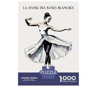 Rompecabezas para Adultos 1000 Piezas Ballet Dancer in White Tutu Rompecabezas para Adultos Juego Práctico Difícil Difícil Diversión En Casa Actividades, 52x38cm/1000pcs
