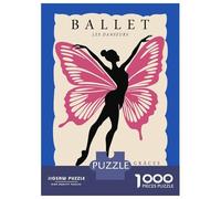 Rompecabezas para Adultos 1000 Piezas Ballet Les Danseurs Poster Rompecabezas Juegos Divertidos Vacaciones En Casa Matar El Tiempo Oferta como Regalos para Toda La Familia 52x38cm/1000pcs