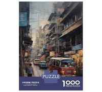 Rompecabezas para Adultos 1000 Piezas Bangkok Thailand in Oil Rompecabezas para Adolescentes Juegos Relajantes Análisis Y Lógica Cumpleaños Y Navidad 52x38cm/1000pcs