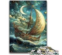 Rompecabezas para Adultos, 1000 Piezas, Barco mágico, Juegos educativos, decoración del hogar, Juego Educativo para cumpleaños y Navidad, 38x26cm