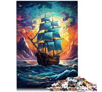 Rompecabezas para adultos 1000 piezas Barco pirata Fantástico Juegos Juguetes Regalo 19.7 pulgadas x 29.5 pulgadas Puzzle de Navidad Regalos para y Adolescente 14 Años y Más