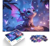 Rompecabezas para Adultos 1000 Piezas Bebé dragón de Polvo de Estrellas Diversión Familiar Juguetes de decoración del hogar 52x38cm