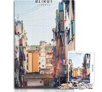 Rompecabezas para Adultos,1000 Piezas,Beirut,Juego Educativo Familiar,Actividades Familiares,Regalo de cumpleaños,tamaño 38x26cm