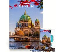 Rompecabezas para Adultos,1000 Piezas,Berlín,Alemania,Arte de Corte preciso,Juego Creativo,Juguete,Tiempo de Juego Relajante,Escena navideña,Arte (38x26cm)