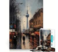 Rompecabezas para Adultos 1000 Piezas Berlín Alemania Encanto Arte de Corte preciso Juego Creativo Juguete Relajación Tiempo de Juego Escena navideña Arte (50x75cm)