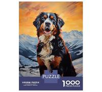 Rompecabezas para Adultos 1000 Piezas Bernese Mountain Dog Rompecabezas para Adultos Juguete Decoración De Pared Patrón De Ensamblaje Actividades Divertidas En Casa 38x26cm/1000pcs
