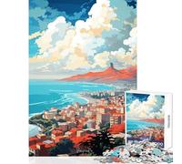 Rompecabezas para Adultos 1000 Piezas Beyrouth Pintura al óleo Juguetes antiestrés Regalo Divertido para Juegos educativos Actividades Divertidas en casa tamaño 38x26cm