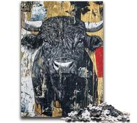 Rompecabezas para Adultos 1000 Piezas Black Gold Bull Toys Juegos educativos Antiestrés Colección de Artistas, Bellas Artes 50x75cm