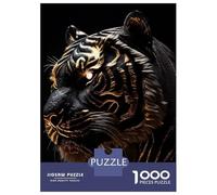 Rompecabezas para Adultos 1000 Piezas Black Tiger Gold Livery Rompecabezas para Adultos Juegos De Relajación Carrera De Velocidad De Manos Juego Desafiante Regalos 38x26cm/1000pcs