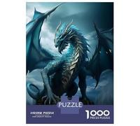 Rompecabezas para Adultos 1000 Piezas Blue Elder Dragon of Water Rompecabezas para Adultos Juego Práctico Difícil Difícil Diversión En Casa Actividades, 52x38cm/1000pcs