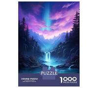 Rompecabezas para Adultos 1000 Piezas Blue Waterfalls and Sky Rompecabezas para Adultos Juegos Familiares Carrera De Velocidad Manual Cumpleaños 52x38cm/1000pcs