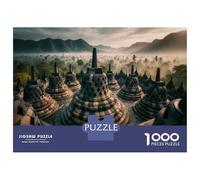 Rompecabezas para Adultos 1000 Piezas Borobudur Temple Indonesia Rompecabezas Juegos Relajantes Corte De Precisión Cumpleaños Y Navidad 70x50cm/1000pcs